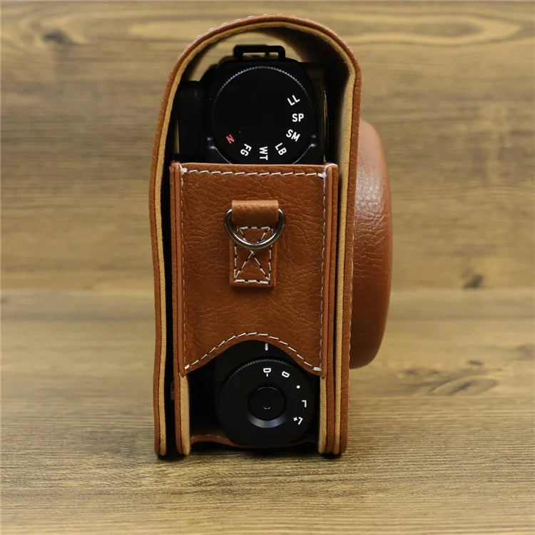 Carry Case for Fujifilm Instax Mini 99 Camera, Leather Protective Bag with Adjustable Strap