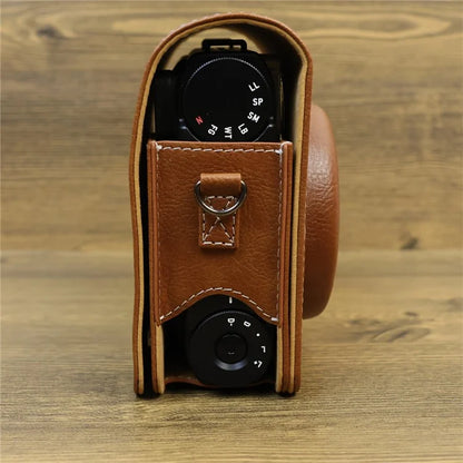 Carry Case for Fujifilm Instax Mini 99 Camera, Leather Protective Bag with Adjustable Strap