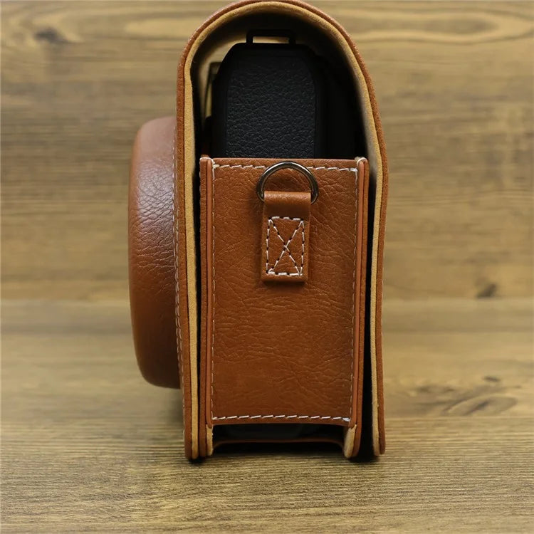 Carry Case for Fujifilm Instax Mini 99 Camera, Leather Protective Bag with Adjustable Strap