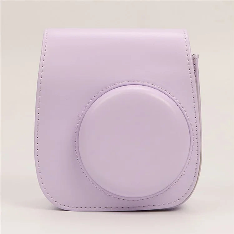 Instant Camera Case for Fujifilm Instax Mini 12 / Mini 11 / Mini 9 / Mini 8 Retro Leather Bag with Shoulder Strap