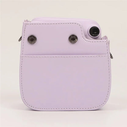 Instant Camera Case for Fujifilm Instax Mini 12 / Mini 11 / Mini 9 / Mini 8 Retro Leather Bag with Shoulder Strap