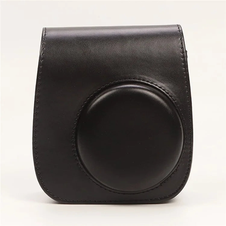 Instant Camera Case for Fujifilm Instax Mini 12 / Mini 11 / Mini 9 / Mini 8 Retro Leather Bag with Shoulder Strap