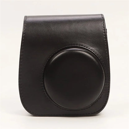 Instant Camera Case for Fujifilm Instax Mini 12 / Mini 11 / Mini 9 / Mini 8 Retro Leather Bag with Shoulder Strap