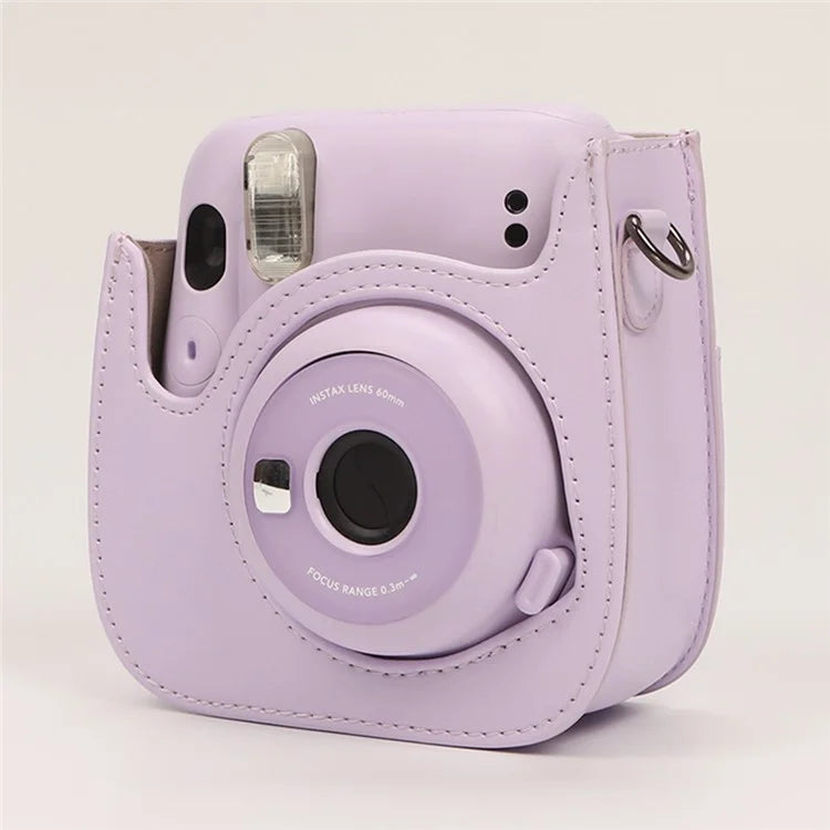 Instant Camera Case for Fujifilm Instax Mini 12 / Mini 11 / Mini 9 / Mini 8 Retro Leather Bag with Shoulder Strap