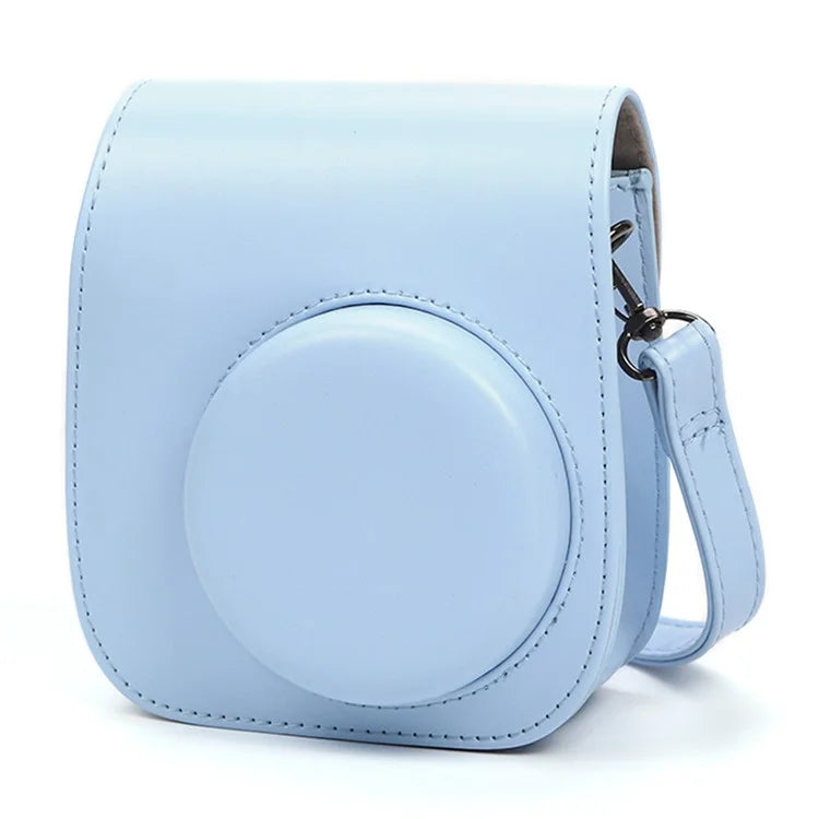 Instant Camera Case for Fujifilm Instax Mini 12 / Mini 11 / Mini 9 / Mini 8 Retro Leather Bag with Shoulder Strap