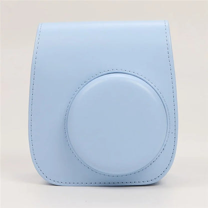 Instant Camera Case for Fujifilm Instax Mini 12 / Mini 11 / Mini 9 / Mini 8 Retro Leather Bag with Shoulder Strap