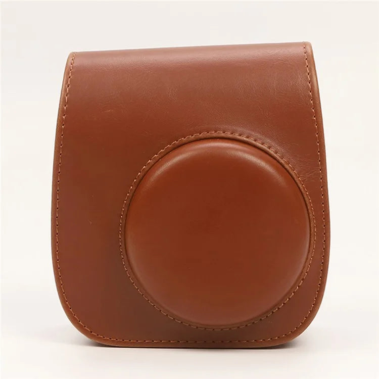 Instant Camera Case for Fujifilm Instax Mini 12 / Mini 11 / Mini 9 / Mini 8 Retro Leather Bag with Shoulder Strap