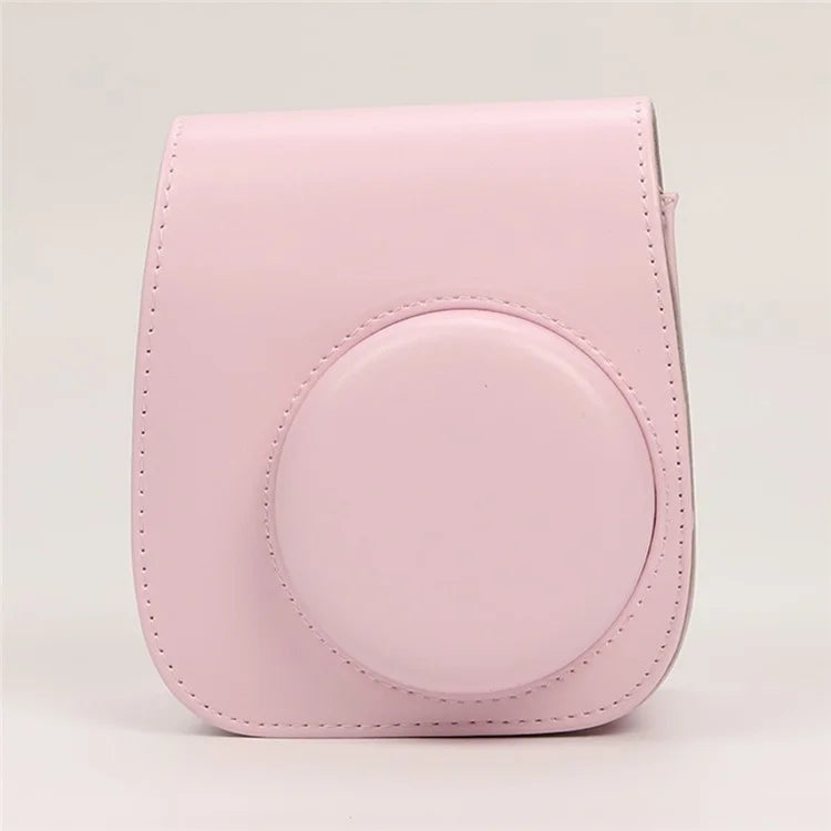 Instant Camera Case for Fujifilm Instax Mini 12 / Mini 11 / Mini 9 / Mini 8 Retro Leather Bag with Shoulder Strap