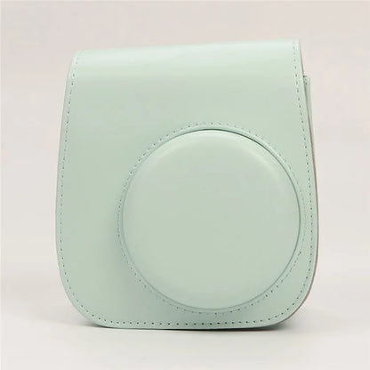 Instant Camera Case for Fujifilm Instax Mini 12 / Mini 11 / Mini 9 / Mini 8 Retro Leather Bag with Shoulder Strap