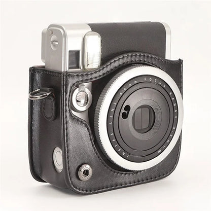 Camera Case for Fujifilm Instax Mini 90 Film Camera Protective Vintage Bag with Adjustable Strap