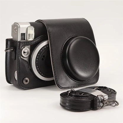Camera Case for Fujifilm Instax Mini 90 Film Camera Protective Vintage Bag with Adjustable Strap