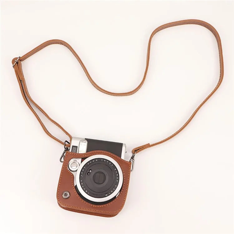 Camera Case for Fujifilm Instax Mini 90 Film Camera Protective Vintage Bag with Adjustable Strap