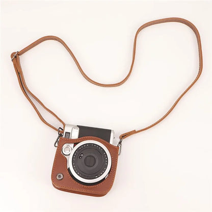 Camera Case for Fujifilm Instax Mini 90 Film Camera Protective Vintage Bag with Adjustable Strap