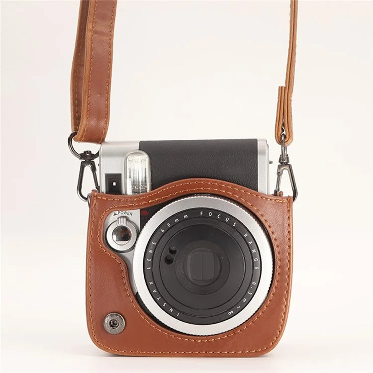 Camera Case for Fujifilm Instax Mini 90 Film Camera Protective Vintage Bag with Adjustable Strap