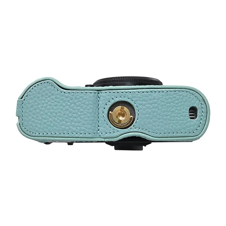 For Fujifilm X-T50 Camera Bottom Cover Case Large Opening Design Genuine Cow Leather Protector