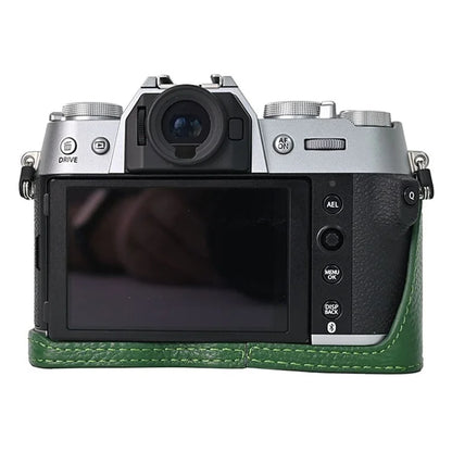 For Fujifilm X-T50 Camera Bottom Cover Case Large Opening Design Genuine Cow Leather Protector