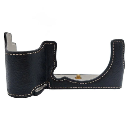For Fujifilm X-S20 Camera Bottom Case Half Body Leather Cover with Battery Opening