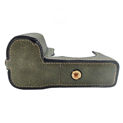 For Fujifilm X-S20 Camera Bottom Case Half Body Leather Cover with Battery Opening