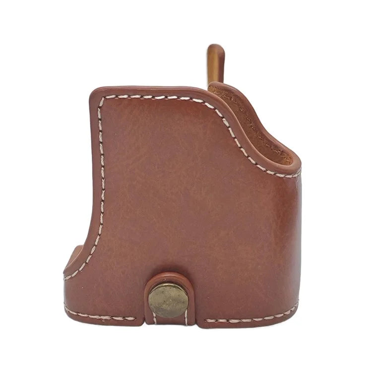 For Sony A7C II PU Leather Camera Bottom Cover Half Body Case with Screw