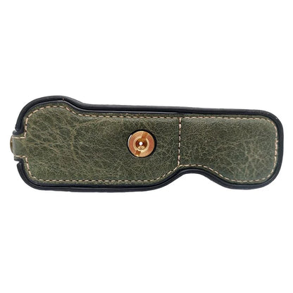 For Fujifilm X-A7 / X-A5 / X-A3 Buffalo Texture PU Leather Bottom Case Half Body Camera Cover with Battery Opening