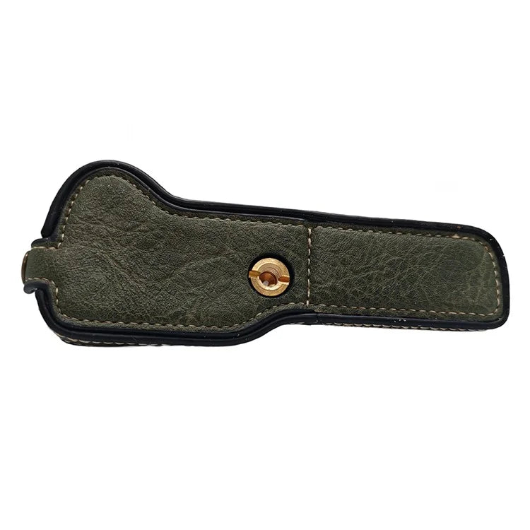 For Fujifilm X-T1 Bottom Case Buffalo Texture PU Leather Camera Protector with Battery Opening