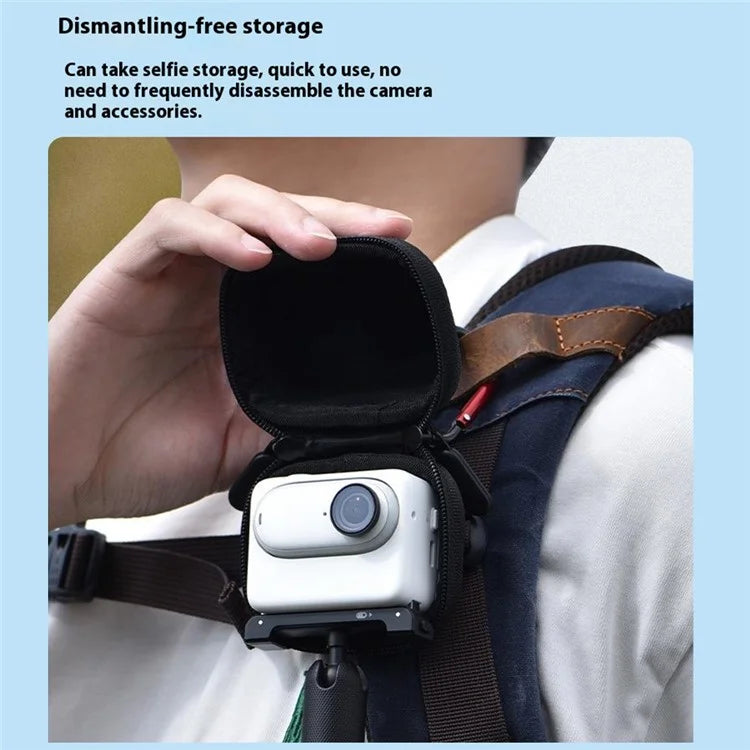 BRDRC For Insta360 GO 3S / GO 3 Storage Bag Camera Protection Case with Hanging Buckle