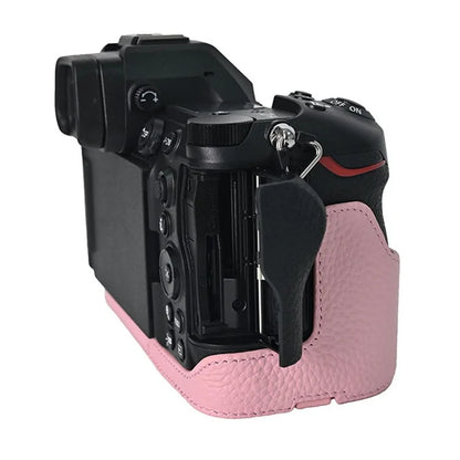 For Nikon Z6 III Camera Case Large Cutout Genuine Cow Leather Protective Cover