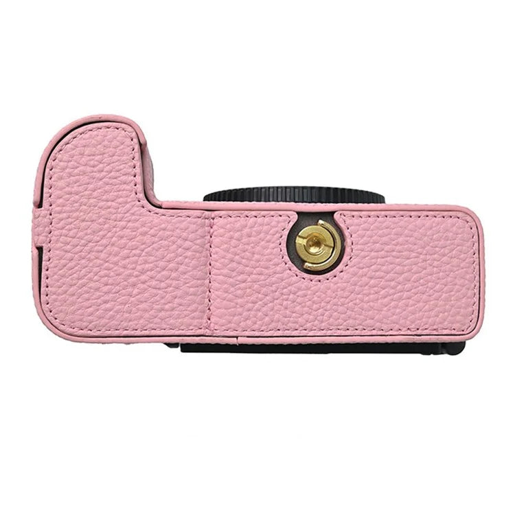 For Nikon Z6 III Camera Case Large Cutout Genuine Cow Leather Protective Cover