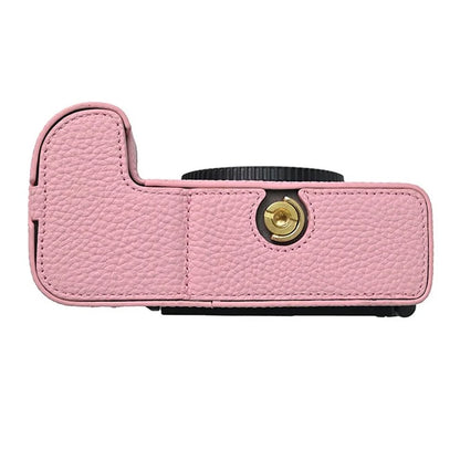 For Nikon Z6 III Camera Case Large Cutout Genuine Cow Leather Protective Cover