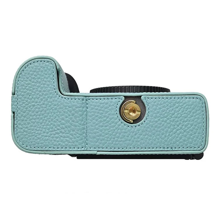 For Nikon Z6 III Camera Case Large Cutout Genuine Cow Leather Protective Cover