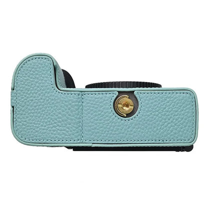 For Nikon Z6 III Camera Case Large Cutout Genuine Cow Leather Protective Cover