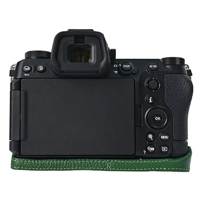For Nikon Z6 III Camera Case Large Cutout Genuine Cow Leather Protective Cover
