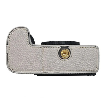 For Nikon Z6 III Camera Case Large Cutout Genuine Cow Leather Protective Cover