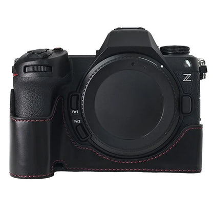 For Nikon Z6 III Camera Case Large Cutout PU Leather Protective Cover