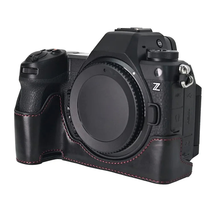 For Nikon Z6 III Camera Case Large Cutout PU Leather Protective Cover