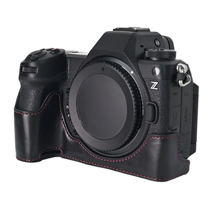 For Nikon Z6 III Camera Case Large Cutout PU Leather Protective Cover