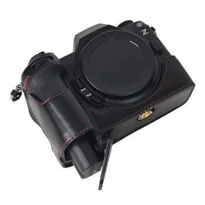 For Nikon Z6 III Camera Case Large Cutout PU Leather Protective Cover