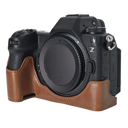 For Nikon Z6 III Camera Case Large Cutout PU Leather Protective Cover