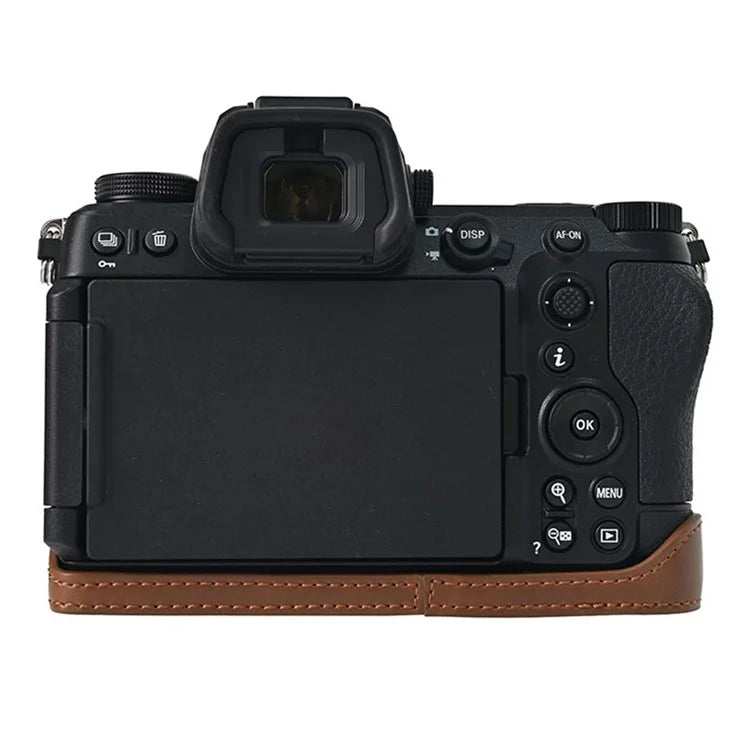 For Nikon Z6 III Camera Case Large Cutout PU Leather Protective Cover