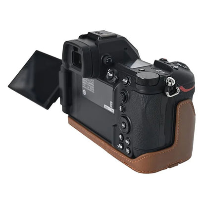 For Nikon Z6 III Camera Case Large Cutout PU Leather Protective Cover