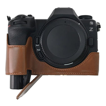 For Nikon Z6 III Camera Case Large Cutout PU Leather Protective Cover