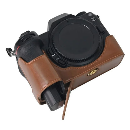 For Nikon Z6 III Camera Case Large Cutout PU Leather Protective Cover