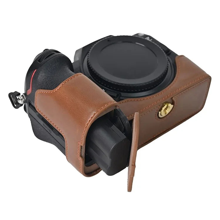 For Nikon Z6 III Camera Case Large Cutout PU Leather Protective Cover
