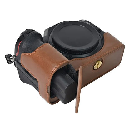 For Nikon Z6 III Camera Case Large Cutout PU Leather Protective Cover