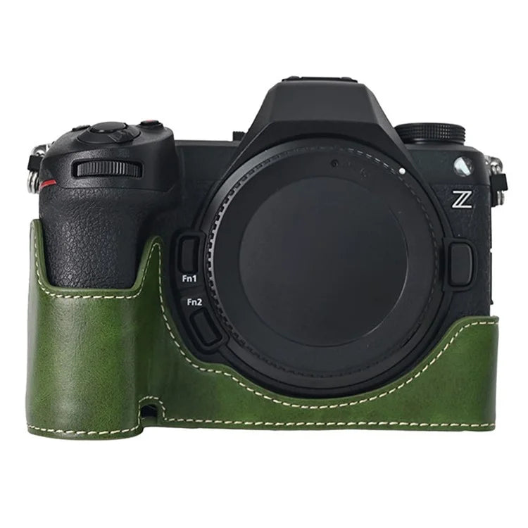 For Nikon Z6 III Camera Case Large Cutout PU Leather Protective Cover