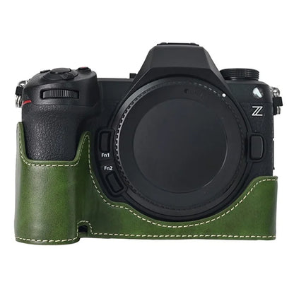 For Nikon Z6 III Camera Case Large Cutout PU Leather Protective Cover
