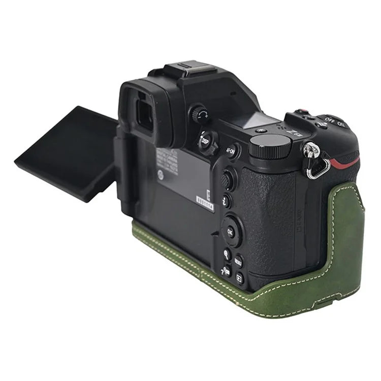 For Nikon Z6 III Camera Case Large Cutout PU Leather Protective Cover