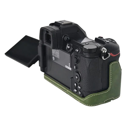 For Nikon Z6 III Camera Case Large Cutout PU Leather Protective Cover