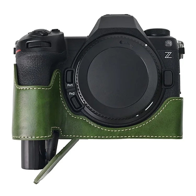 For Nikon Z6 III Camera Case Large Cutout PU Leather Protective Cover