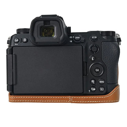 For Nikon Z6 III Camera Case Large Cutout PU Leather Protective Cover
